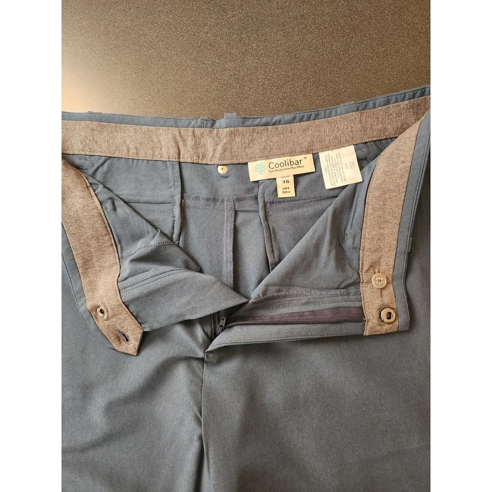 NWT Coolibar Mens 36 Shorts UPF 50+ Sun Protection Technical Utility Pockets New